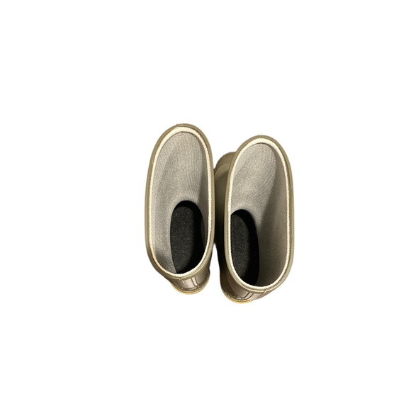 Kamik rain boots olive/yellow size 3 and joules welly socks Dino green - Picture 3 of 10